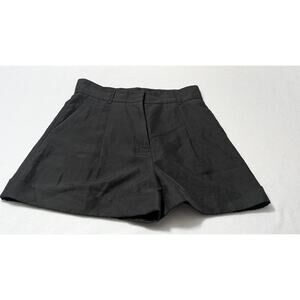Dorothee Schumacher Dress Shorts Sz 3 US‎ 6 Med Solid Black Summer Cruise Shorts